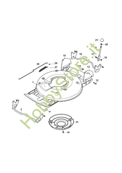 Picture of Chassis E Regolazione Altezza di Taglio