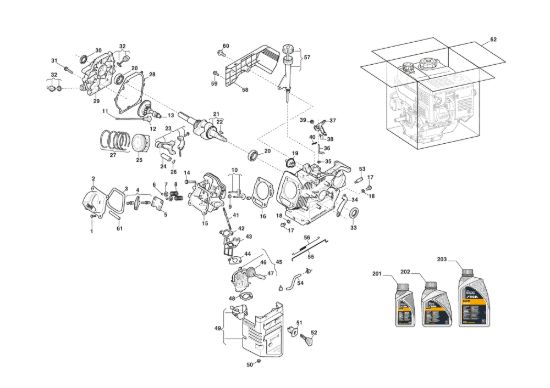 Picture of Motore WS 210 - Pistone, Albero Motore
