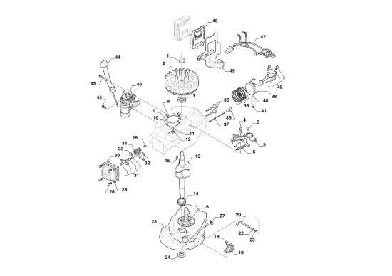 Picture of Motore - Pistone, Albero Motore _ WBE 140 LS