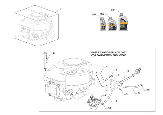 Picture of Motore Completo, Pompa Benzina