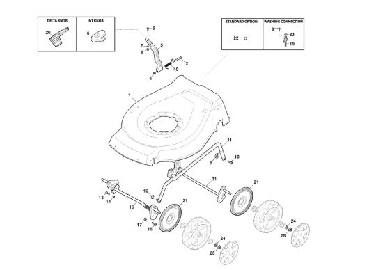 Picture of Chassis E Regolazione Altezza di Taglio