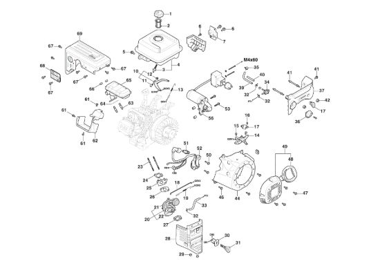 Picture of Motore WS 250 - Ass. Avviatore, Serbatoio