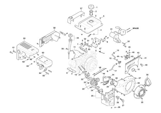 Picture of Motore WS 300 - Ass. Avviatore, Serbatoio