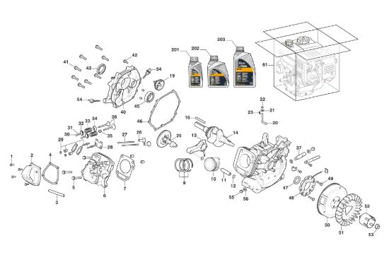 Picture of Motore WS 300 - Pistone, Albero Motore