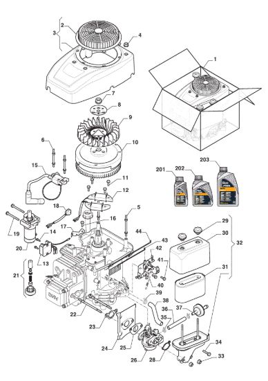 Picture of Motore - Ass. Avviatore, Serbatoio