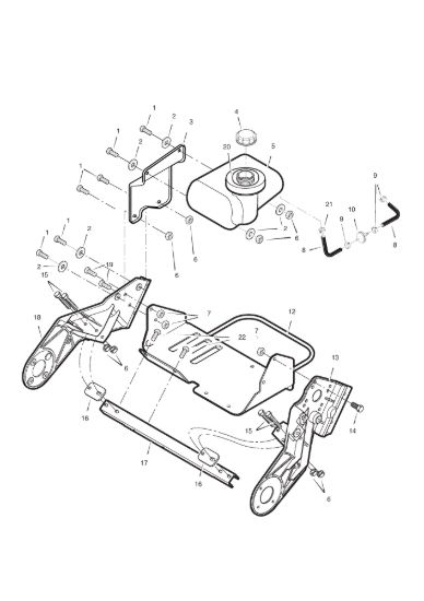 Picture of Frame, fuel tank
