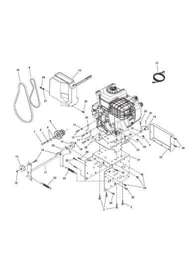 Picture of Engine, belts