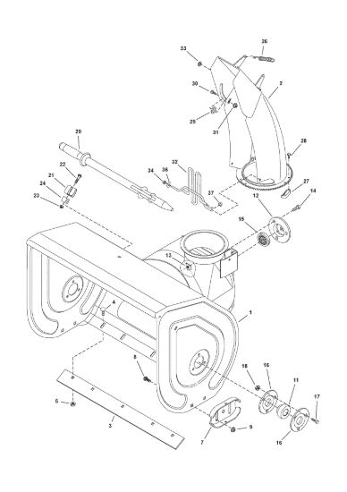 Picture of Housing, chute