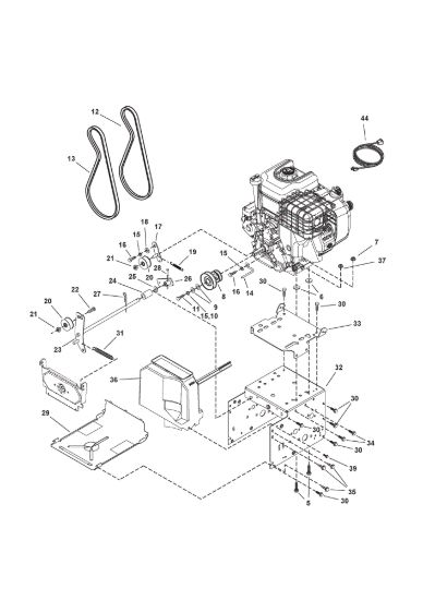 Picture of Engine, belts
