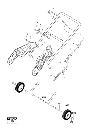 Picture of Handle, wheels