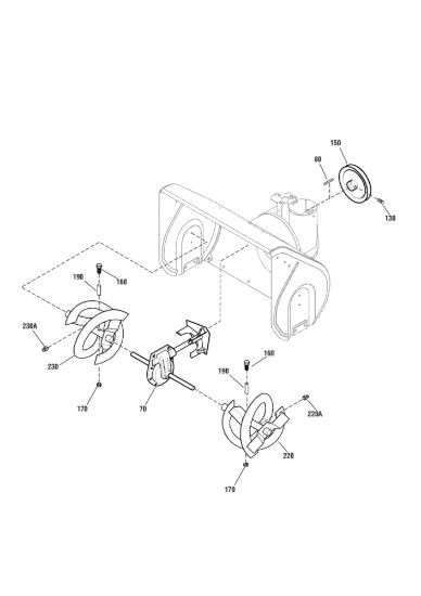 Picture of Gear case, auger