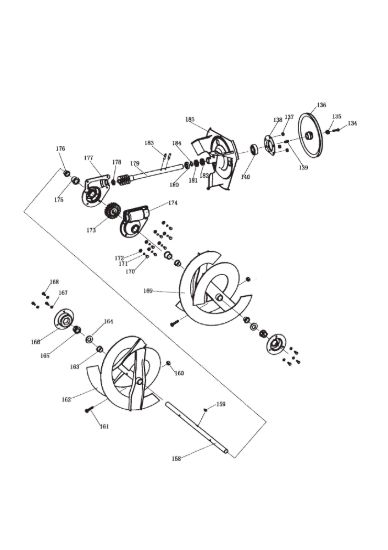 Picture of Gear case, auger
