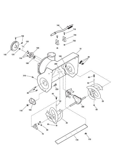 Picture of Gear case, auger