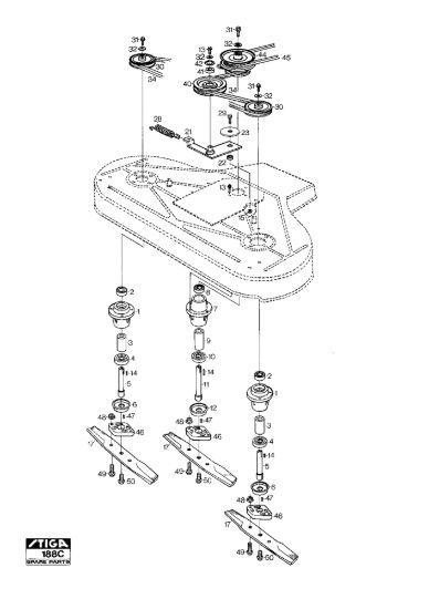 Picture of Mower Deck 100B Blades