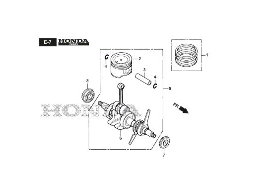 Picture of Albero Motore/Pistone - GX50