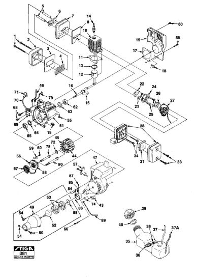 Picture of Petrol Trimmer Engine