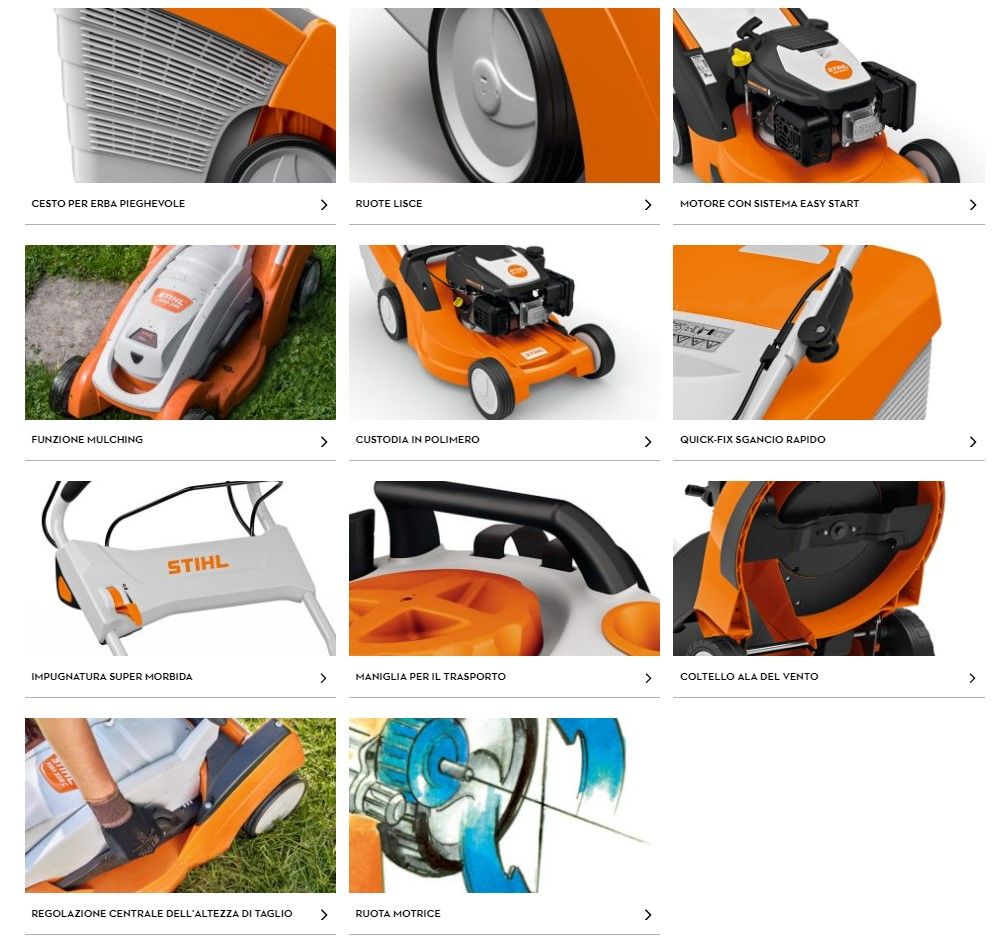 caratteristiche tosaerba Stihl