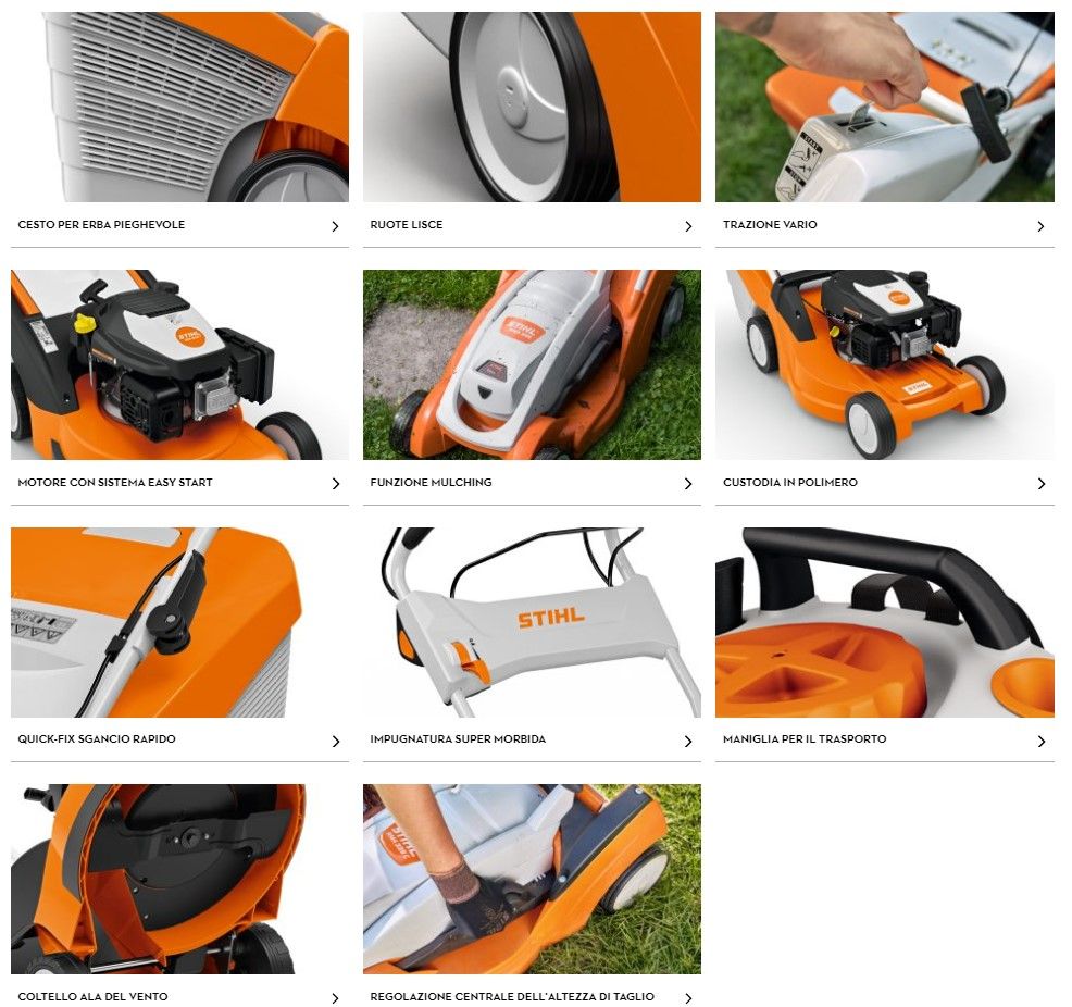 caratteristiche tosaerba Stihl