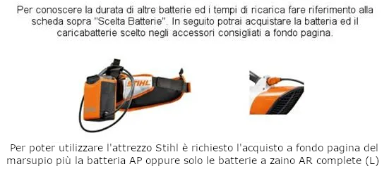 Tempi di lavoro delle macchine Stihl serie STIHL AP