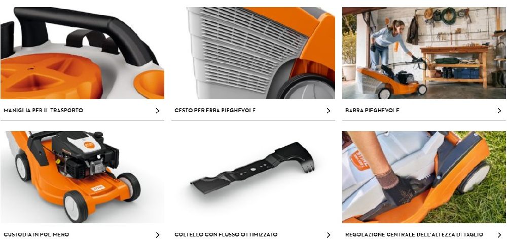 CARATTERISTICHE TOSAERBA STIHL RMA 239