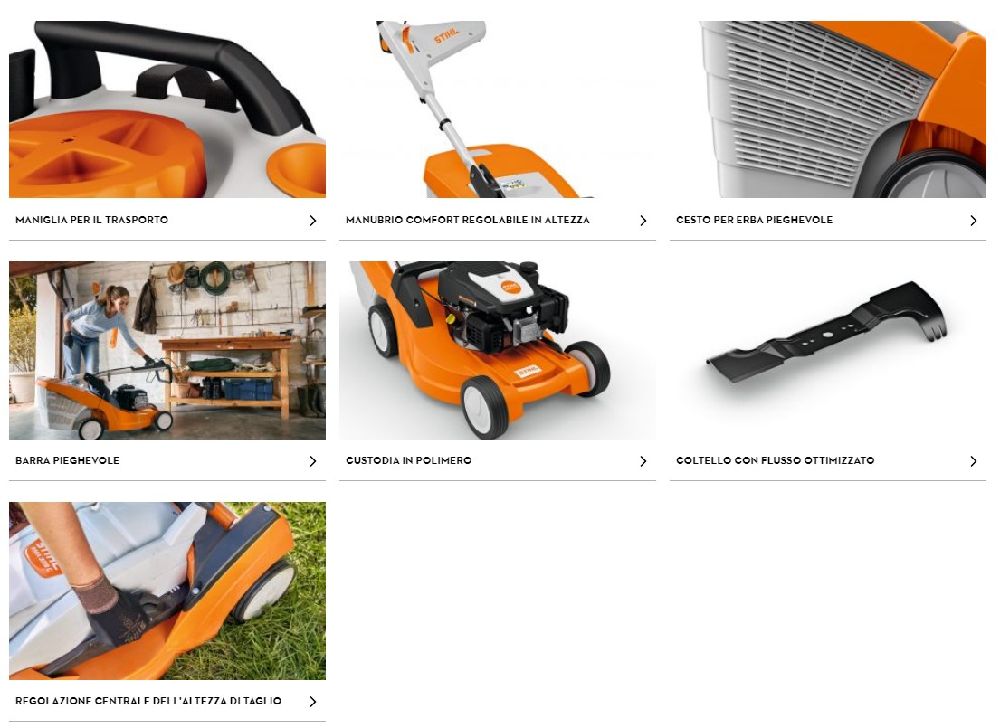 CARATTERISTICHE TOSAERBA STIHL RMA 239