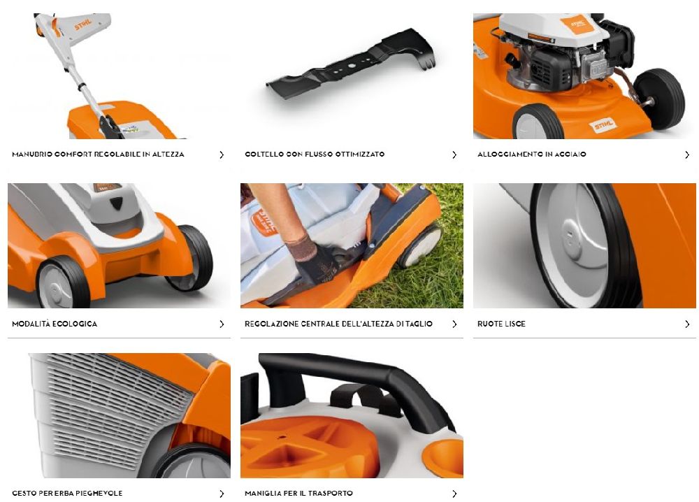 Caratteristiche tosaerba Stihl rma 152